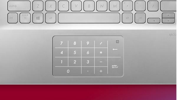 Touchpad trang bị một tính năng NumberPad