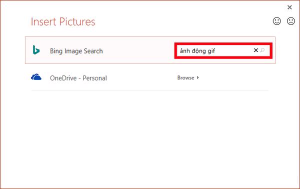 Nhập từ khóa tìm kiếm vào ô Search Bing và sau đó nhấn vào chọn biểu tượng tìm kiếm
