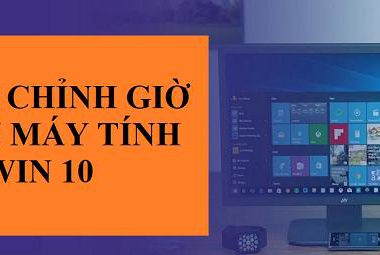 cach chinh gio tren may tinh win 10