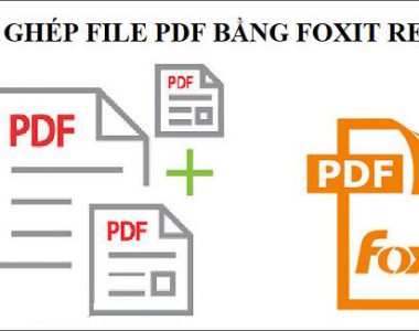 cach ghep file pdf bang foxit reader