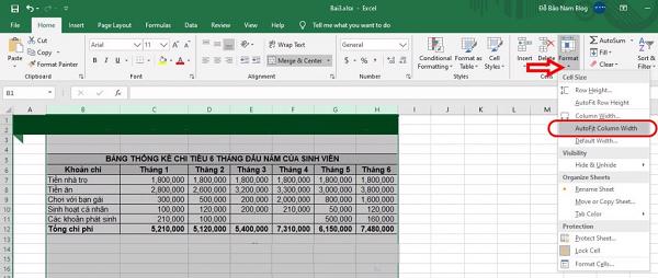 Cách giãn dòng trong Excel tự động