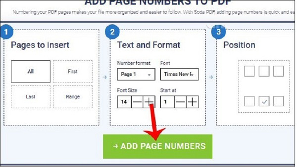 Nhấn vào mục Add Page Numbers để chèn số trang vào tập tin PDF