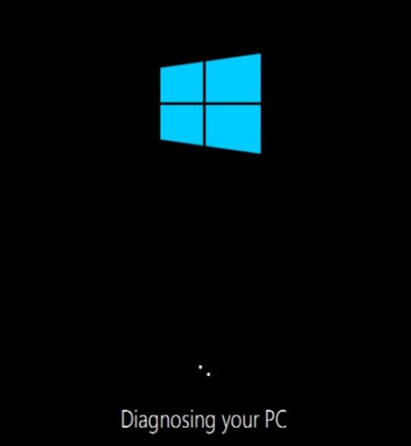 Chờ khoảng vài phút để hệ điều hành Windows chuẩn đoán máy tính