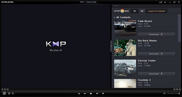 Phần mềm xem video 4K - KMPlayer